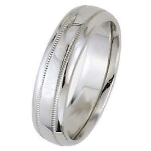 Platinum 950 7mm Park Avenue Dome Wedding Band Heavy Weight   Size 6 