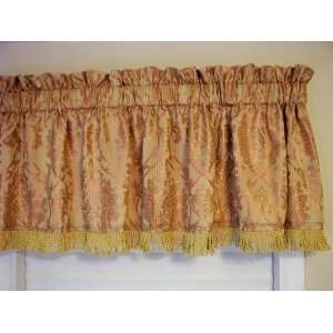  Valance Brookdale Gold /Rust w/Bullion Fringe 84 x 18 