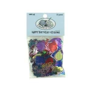  happy birthday sequins 20 grams   Pack of 96 Toys & Games