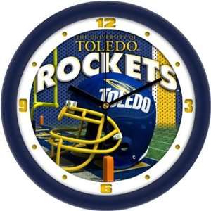 Toledo Rockets NCAA Football Helmet Wall Clock