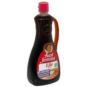 Aunt Jemima Syrup, Lite, 24 oz (Pack of 6)  Grocery 