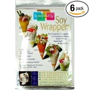 Sushi Part Soy Wrapper, .74 Ounce Packet (Pack of 6)  