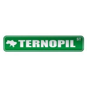     TERNOPIL ST  STREET SIGN CITY UKRAINE