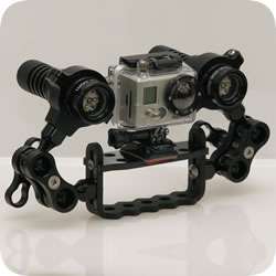 Underwater Video Lighting System for GoPro Hero and GoPro HD Hero 2