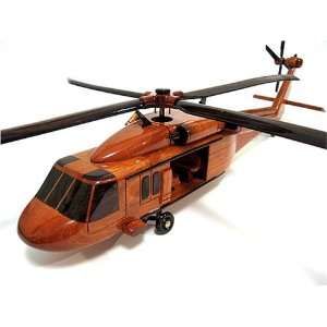  UH 60 Black Hawk Wood Helicopter Model
