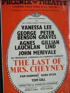 Poster 1967 Vanessa Lee Peter Graves Mrs Cheyney  