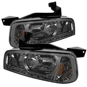  Spyder Auto Dodge Charger 1PC LED Crystal Headlights Smoke 