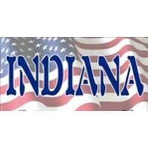   Flag (Indiana) License Plate Plates Tags Tag auto vehicle car front