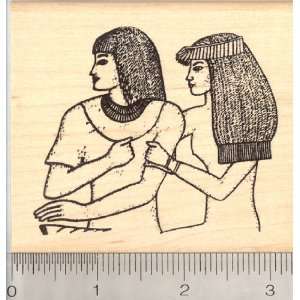  Married Egyptian Couple Rubber Stamp Arts, Crafts 