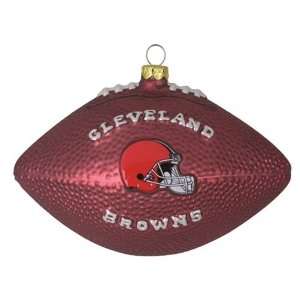     Cleveland Browns NFL Glass Football Ornament (5) 