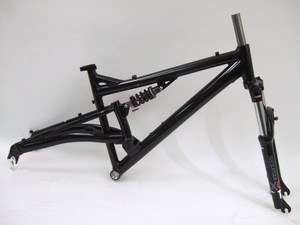 NEW UNBRANDED Full Suspension Mountain Bike Frame & Suntour Suspension 