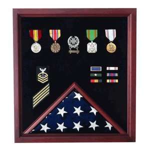  Flag and Badge Display Case