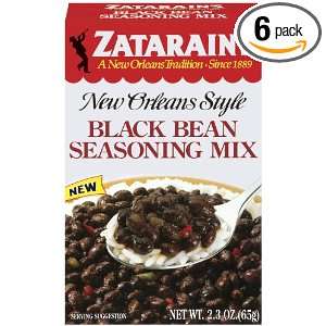 ZATARAINS Seasoning Mix, Black Bean, 2.29 Ounce (Pack of 6)  
