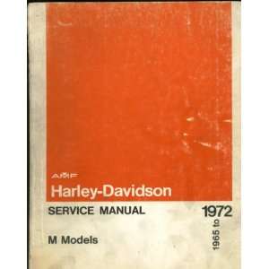  Harley Davidson Service Manual M Models 1965 to 1972 (Part 