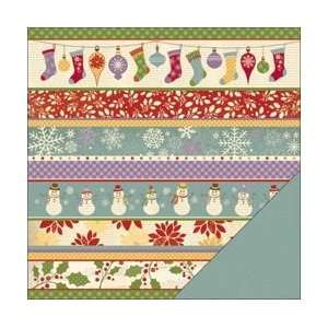  3 Bugs In A Rug Deck The Halls Double Sided Paper 12X12 