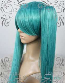 VOCALOID 2 Hatsune MIKU COSPLAY wig 120cm +clips Stock  