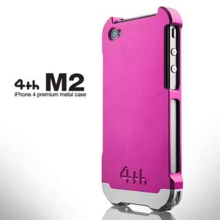 4thDesign Apple iPhone 4 & iPhone 4S M2 Aluminum Bumper Pink/Silver 