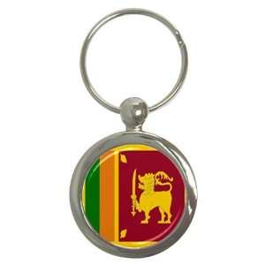  Sri Lanka Flag Round Key Chain