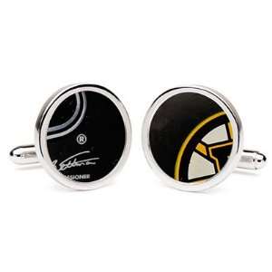   NHL Game Used Hockey Puck Cufflinks (Pittsburgh Penguins) Sports