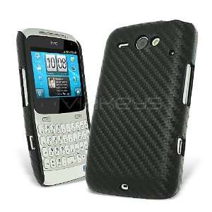   Carbon Fibre Back Cover for HTC ChaCha + Screen Protector Electronics