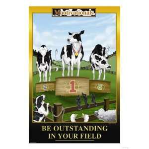  Be Outstanding in Your Field Giclee Poster Print, 18x24 