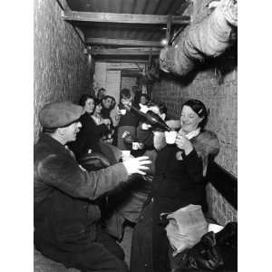 Sheltering Underground During the Blitz Islington London Stretched 