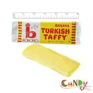 Bonomo Turkish Taffy 1.5 oz. Bar   Banana 24 Count  