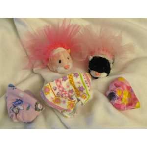   Clothes for Zhu Zhus 2 ballerina tutus and 3 PJs 