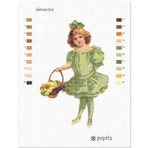    Alexandra in Green Needlepoint Canvas Arts, Crafts & Sewing
