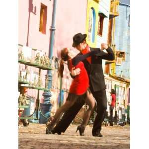  Tango Dancers on Caminito Avenue, La Boca District, Buenos 