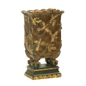  Sterling Industries 91 1919 Aviary Mantle   Vase, Gold 