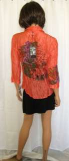 New SAVE THE QUEEN Silk Tunic Top T42 44 /UK 14 16 / XL  