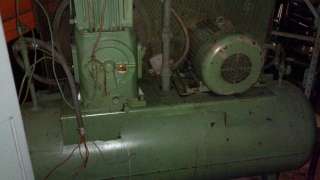 10 Hp. Quincy horizontal reciprocating compressor  