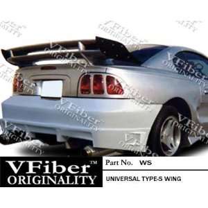   Cars Universal All Years 2dr/HB VFiber FRP TypeS 1pc Wing Automotive