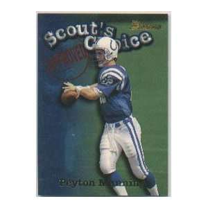  1998 Bowman Scouts Choice #SC1 Peyton Manning Football 