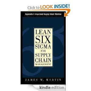 Sigma for Supply Chain Management, Appendix I Important Supply Chain 