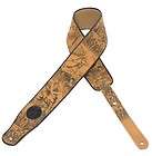 Levys Leathers 2½ Nubuck Leather Guitar Strap w/ Medieval Design #2 