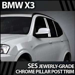  2007 2012 BMW X3 6pc. SES Chrome Pillar Trim Covers 