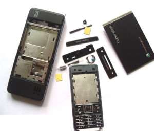New Black Housing Case For Sony Ericsson SE C902 C902i+Keypad+T6 