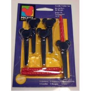  Mickey Mouse Birthday Candle Holder Set Wilton Toys 