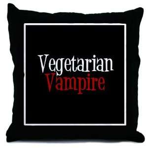  Vegetarian Vampire Twilight Throw Pillow by  