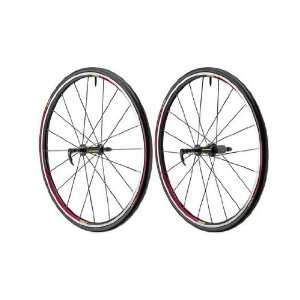 Mavic Aksium Wheelset with Red Logo and Tires and Tubes  