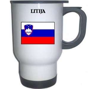  Slovenia   LITIJA White Stainless Steel Mug Everything 