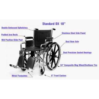  Standard DX 18 Wheelchair