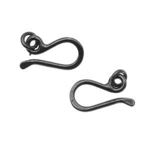  Gun Metal Plated Hook With Ring Clasp 7.5mm (1 Set) Arts 