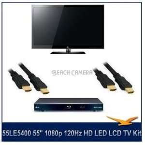  LG 55LE5400 55 Full HD 1080P Broadband 120Hz LED LCD TV LED 