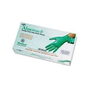 Medline MDS195016 Aloetouch Powder Free Latex Exam Gloves, Size LG 