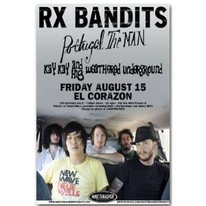  Rx Bandits Poster   Gray Concert Flyer   Portugal the Man 