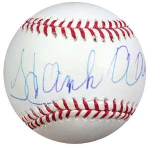  Hank Aaron Autographed MLB Baseball Steiner #2 Sports 