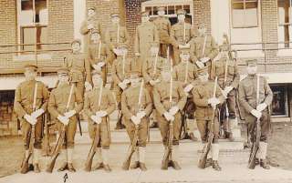 VINTAGE Pre WW1 PHOTO of U.S. ARMY SOLDIERS with RIFLES  
